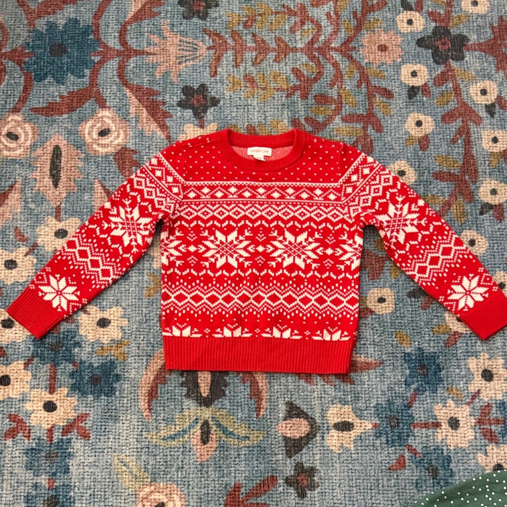 Holiday lane • girls knit winter sweater